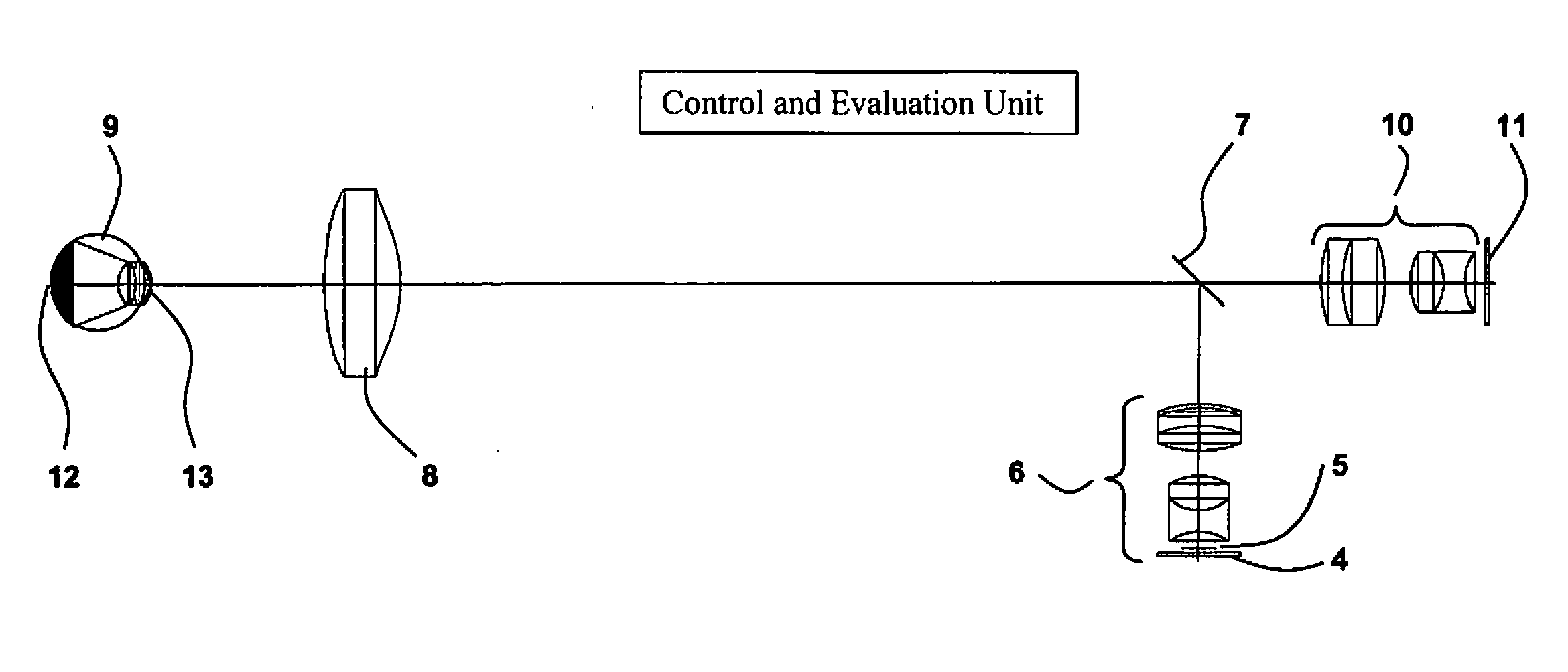 Fundus camera with strip-shaped pupil division, and method for recording artifact-free, high-resolution fundus images