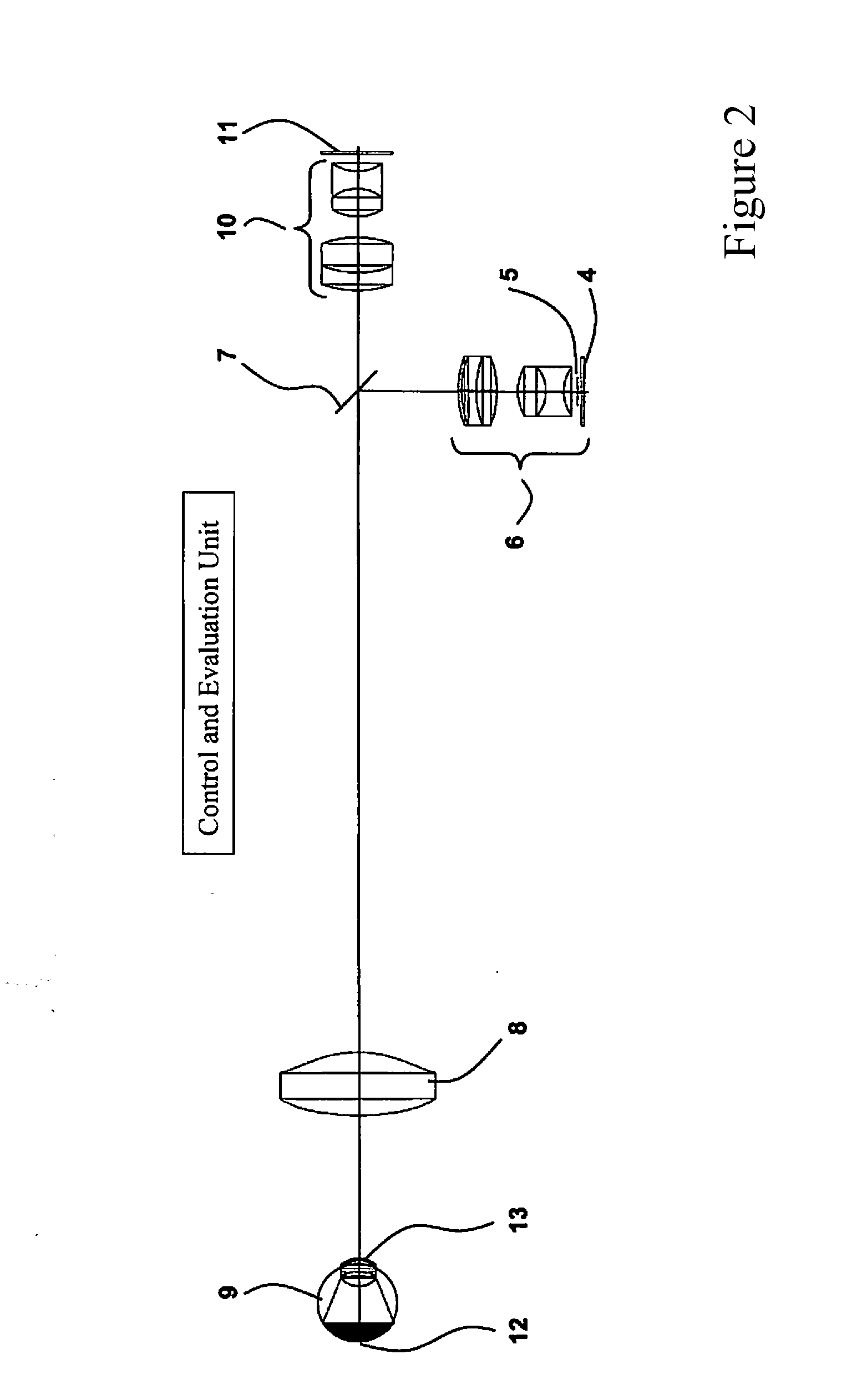 Fundus camera with strip-shaped pupil division, and method for recording artifact-free, high-resolution fundus images