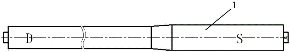 Center hole radial circle run-out detection tool and batch detection method