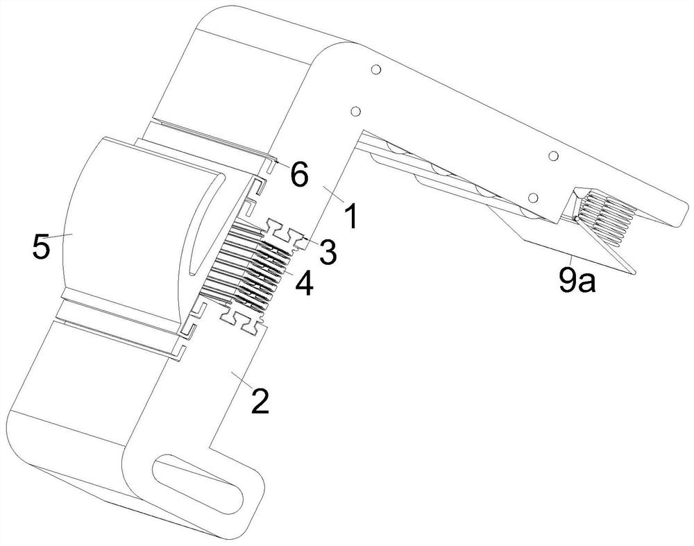 An L-shaped edge-sealing aluminum profile