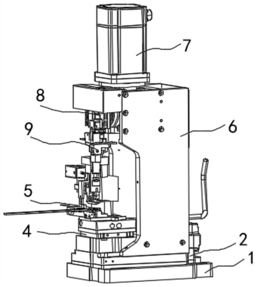 Crimping machine with adjustable closing height