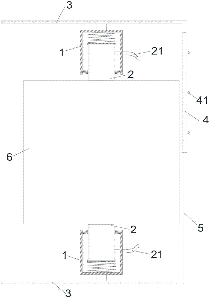 Sensor fixing device of acoustic emission test