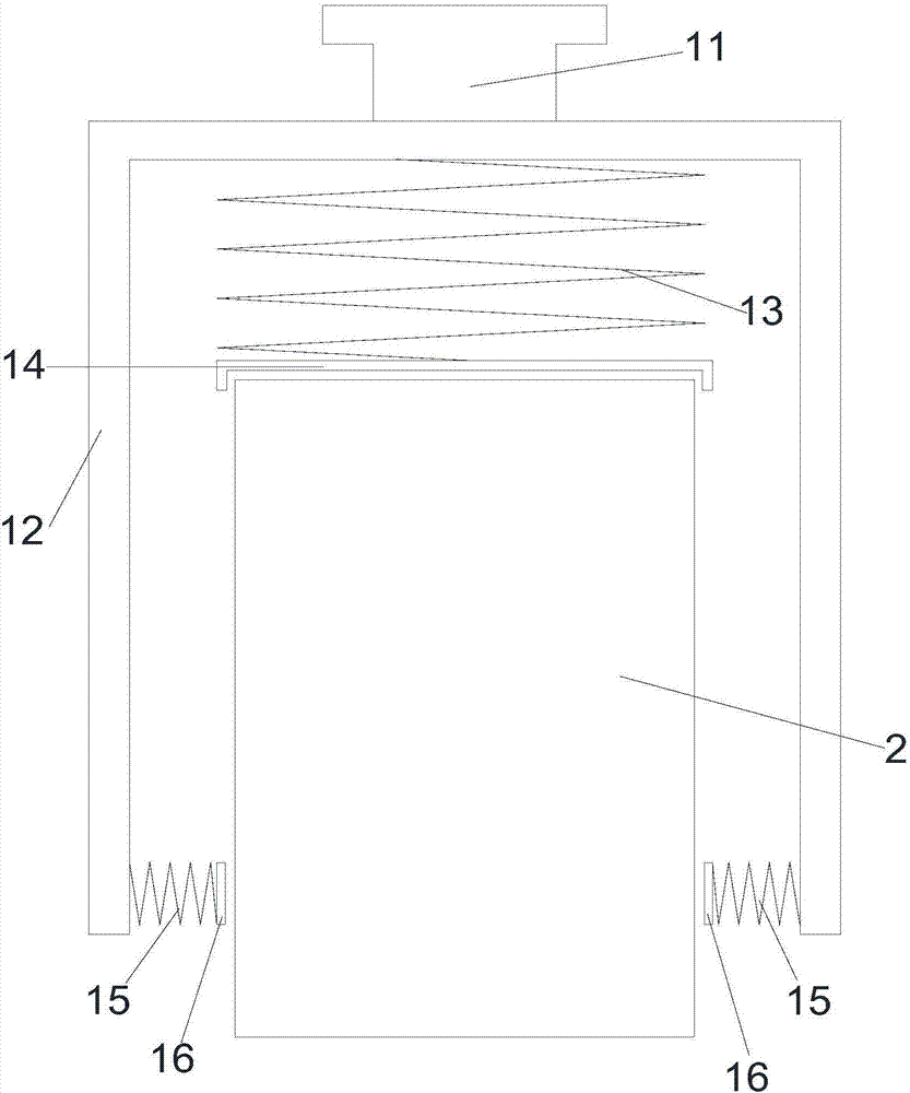 Sensor fixing device of acoustic emission test