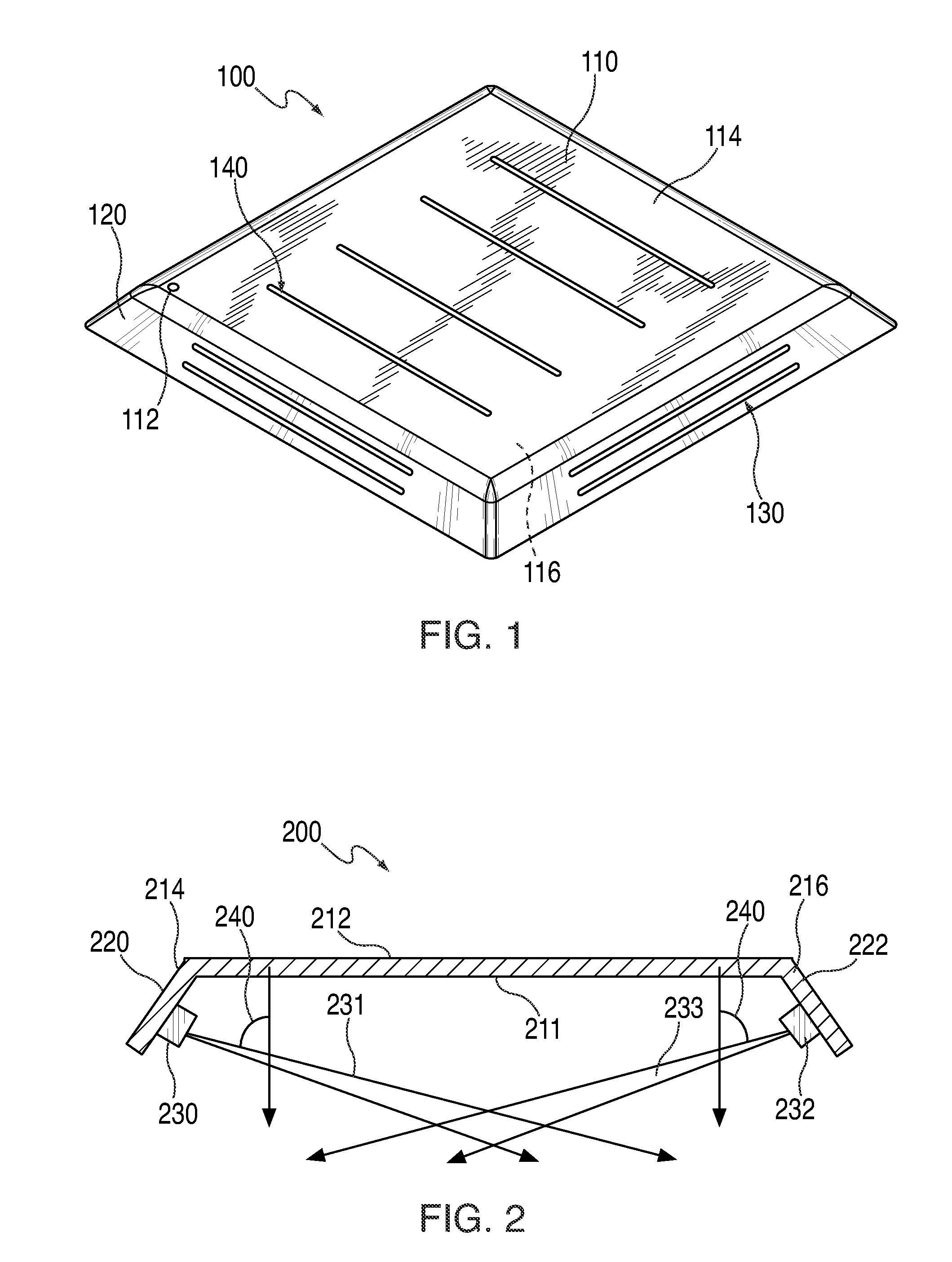 Troffer-style light fixture with cross-lighting