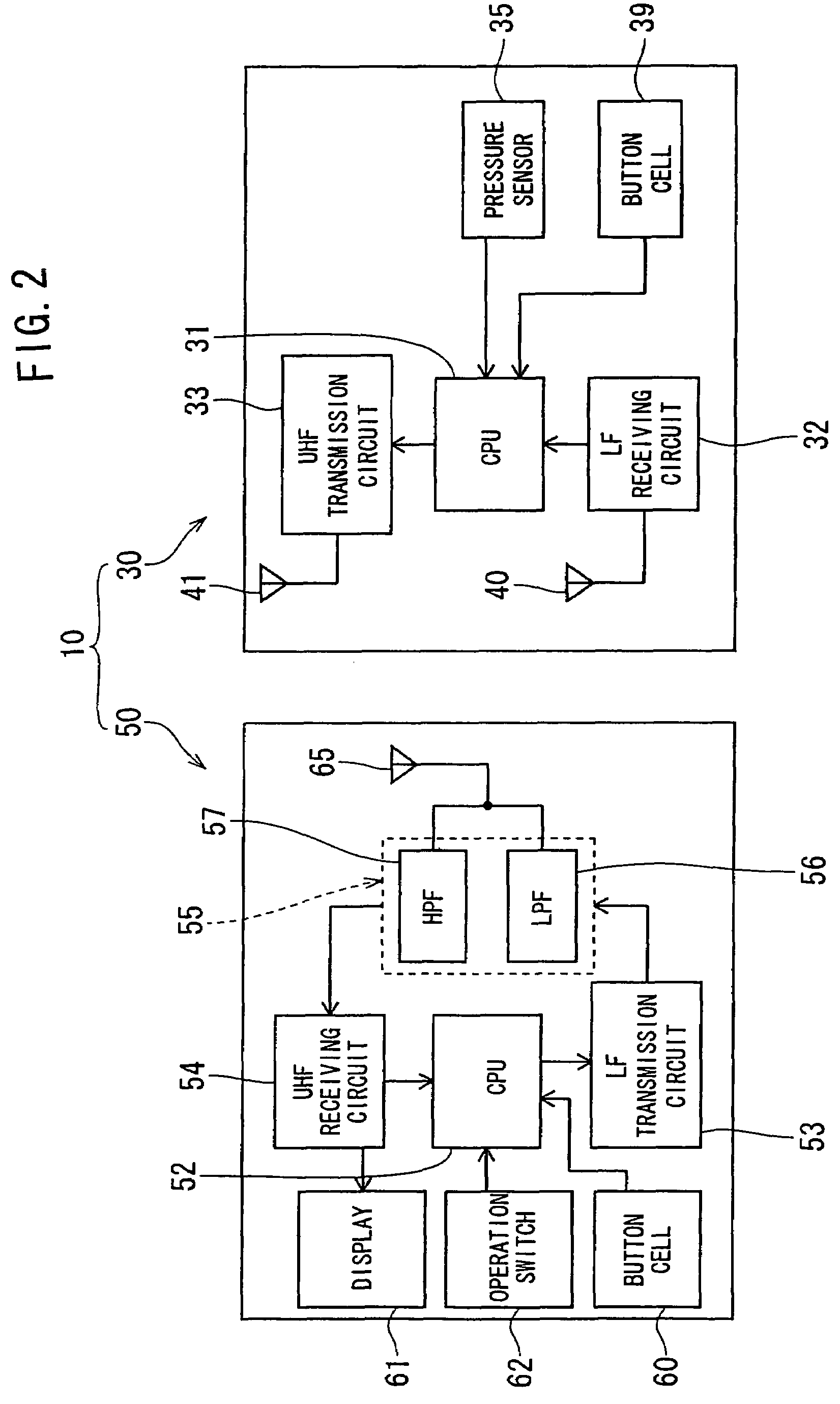 Portable remote controller for tire status detector