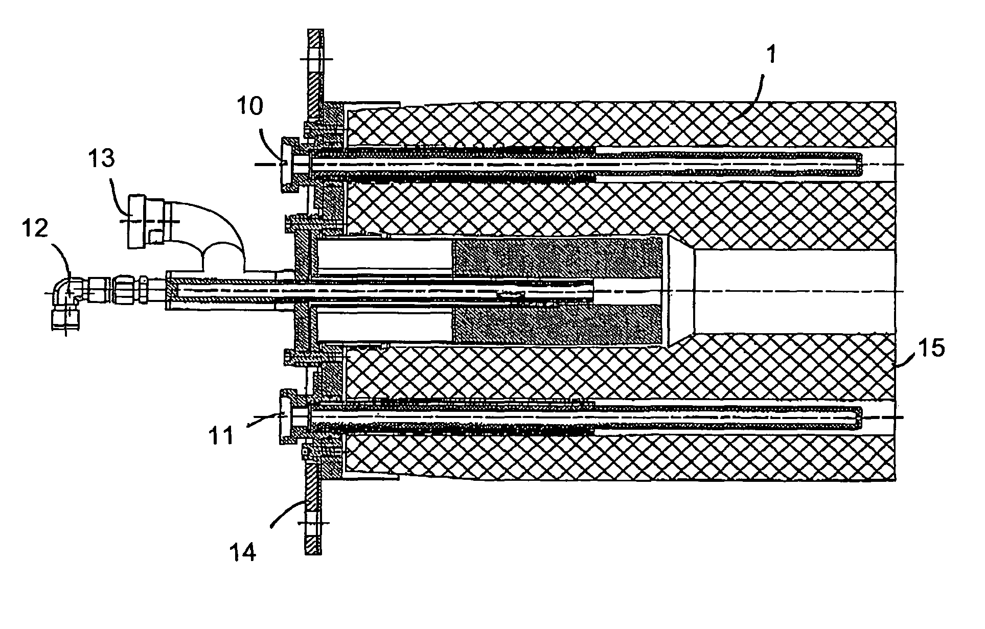 Method and burner for burning with oxygen