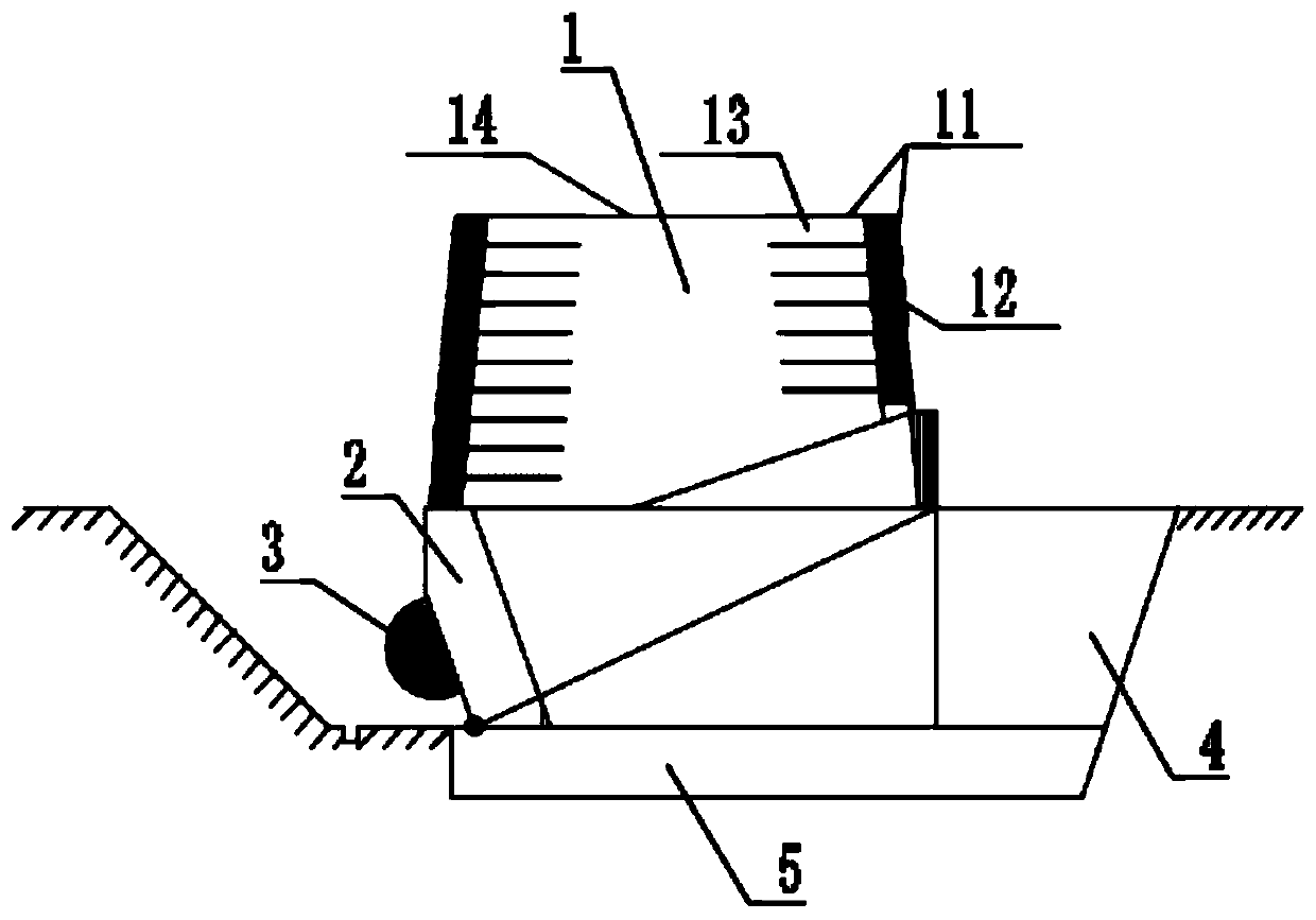 Ground anchor structure of cable-stayed buckling and hanging cable hoisting system and construction method