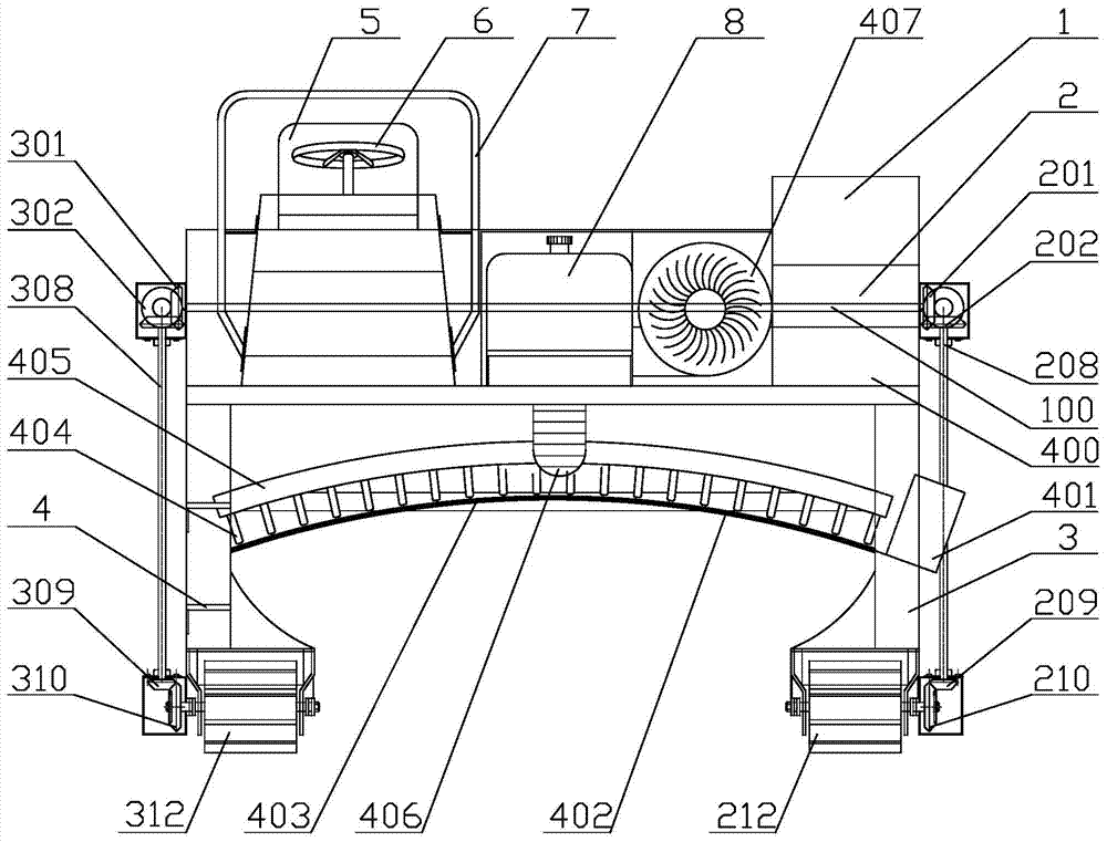 Riding-type tea plucking machine