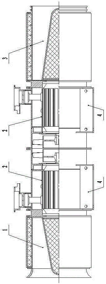 Detachable plastic structure local ventilator for coal mine