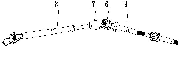 Four-direction adjustable automobile steering column with energy absorption function