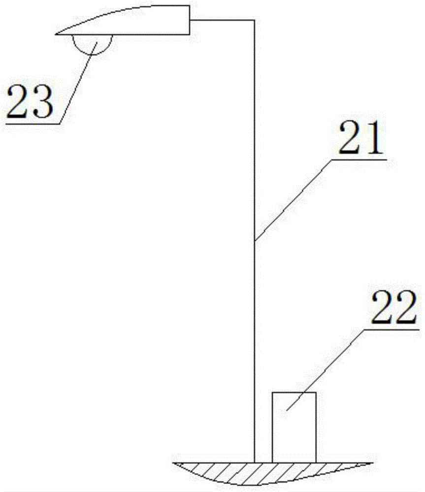 Intelligent lamp post system for caring the old and care method