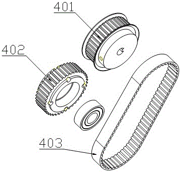 Quadricycle walking mechanism for moving robot