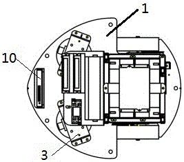 Quadricycle walking mechanism for moving robot