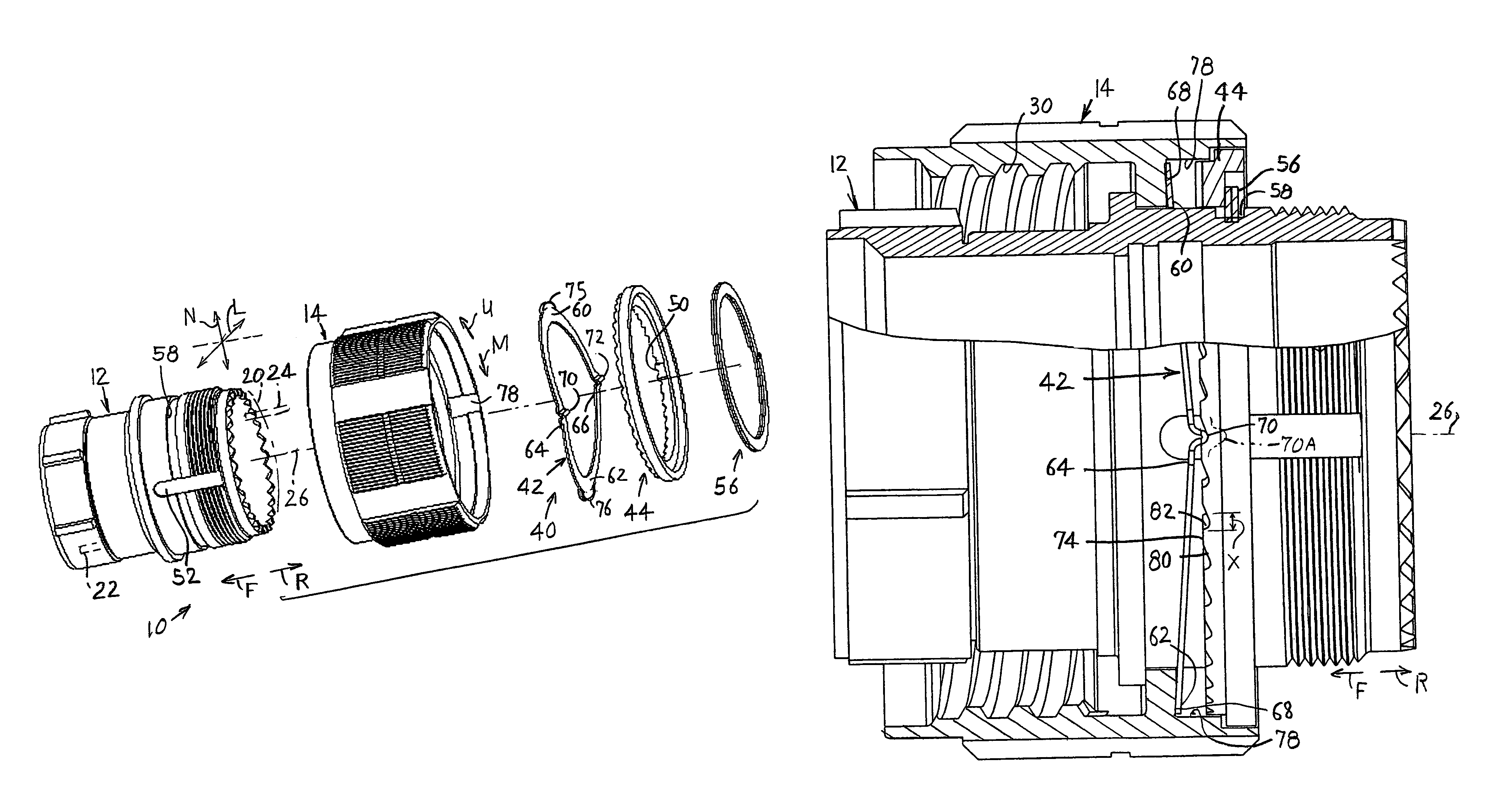 Axial anti-rotation coupling