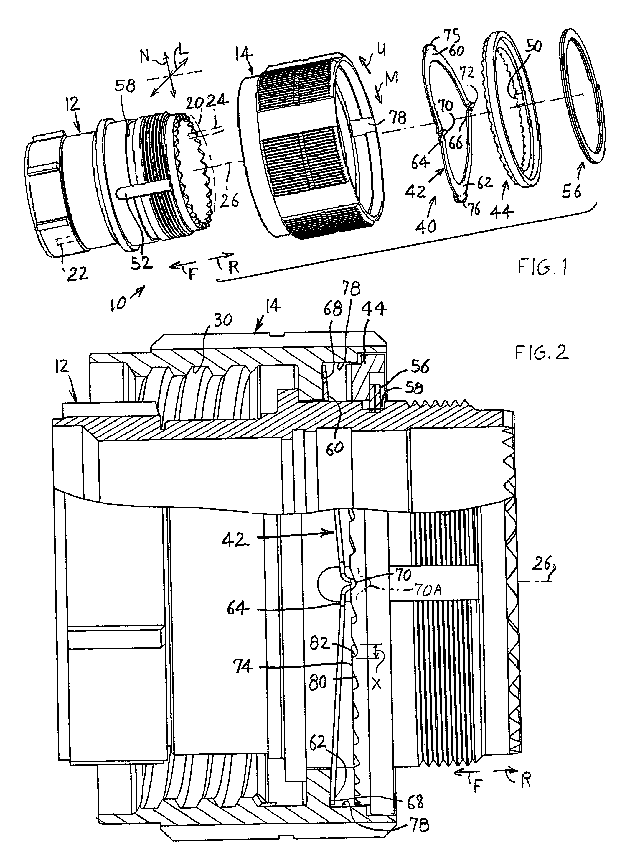 Axial anti-rotation coupling