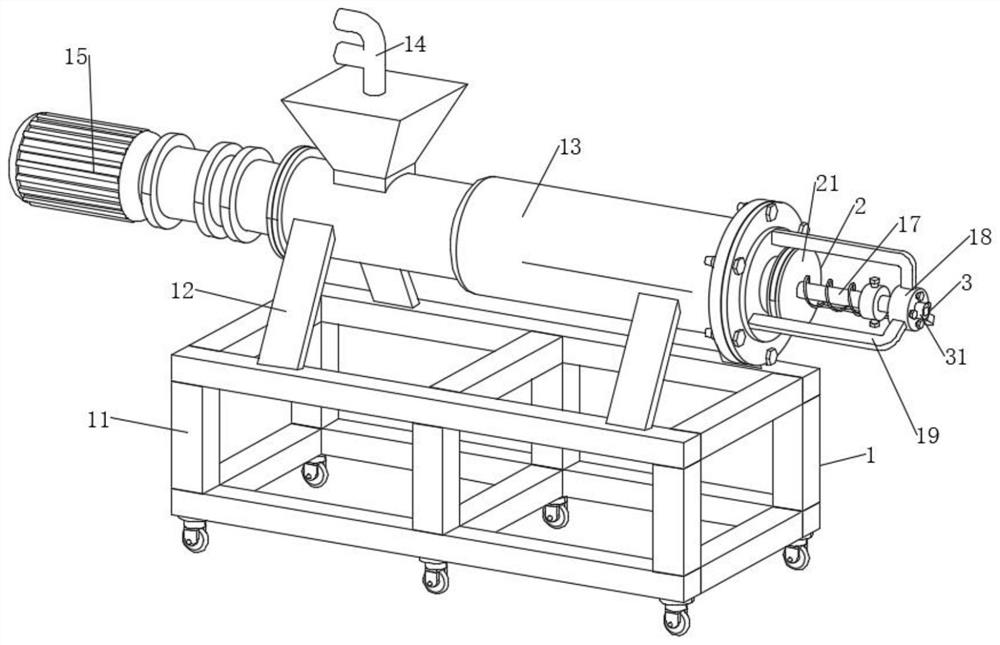 Livestock and poultry manure dry-wet separation device for production of sheep manure functional fertilizer