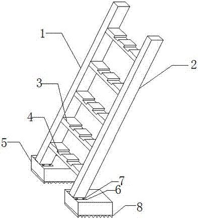 Anti-sliding project ladder