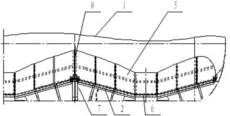 Tubular bag type fluidized bed device for bulk powder material tank truck