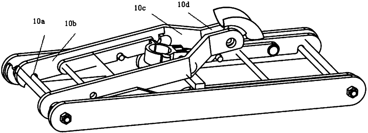 Novel steel braided hydraulic hose bracket device and using method thereof