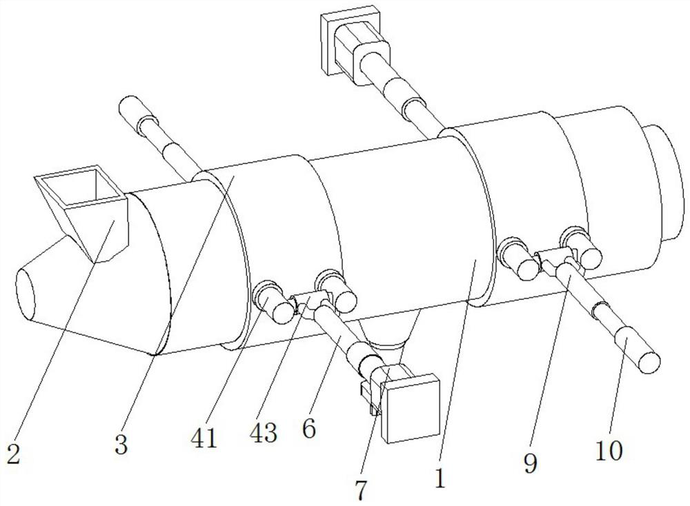 Roller dryer for chemical engineering