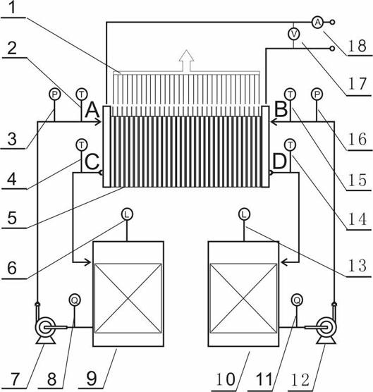 Control system for all-vanadium redox flow energy storage cell stack