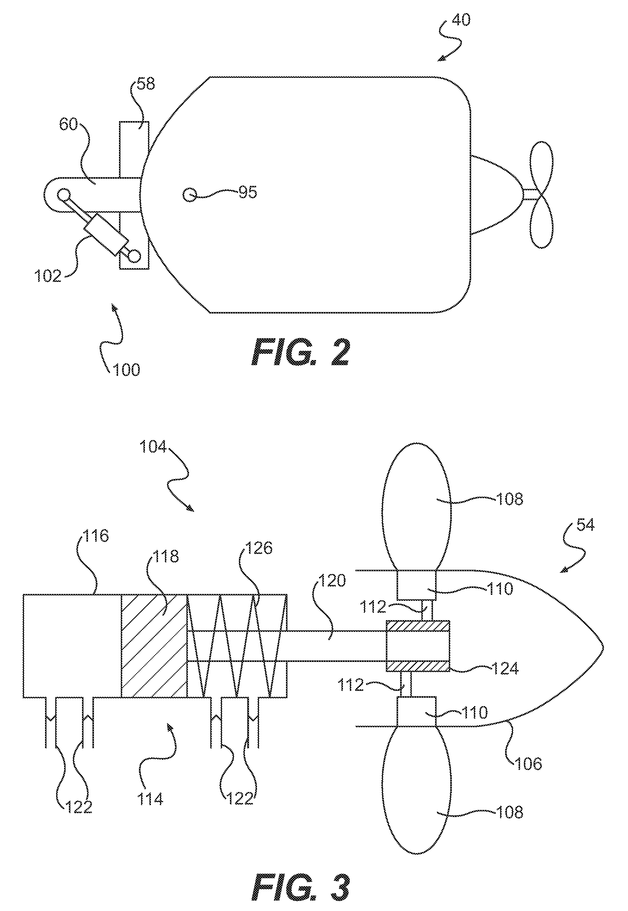 Hydraulic system for a marine outboard engine