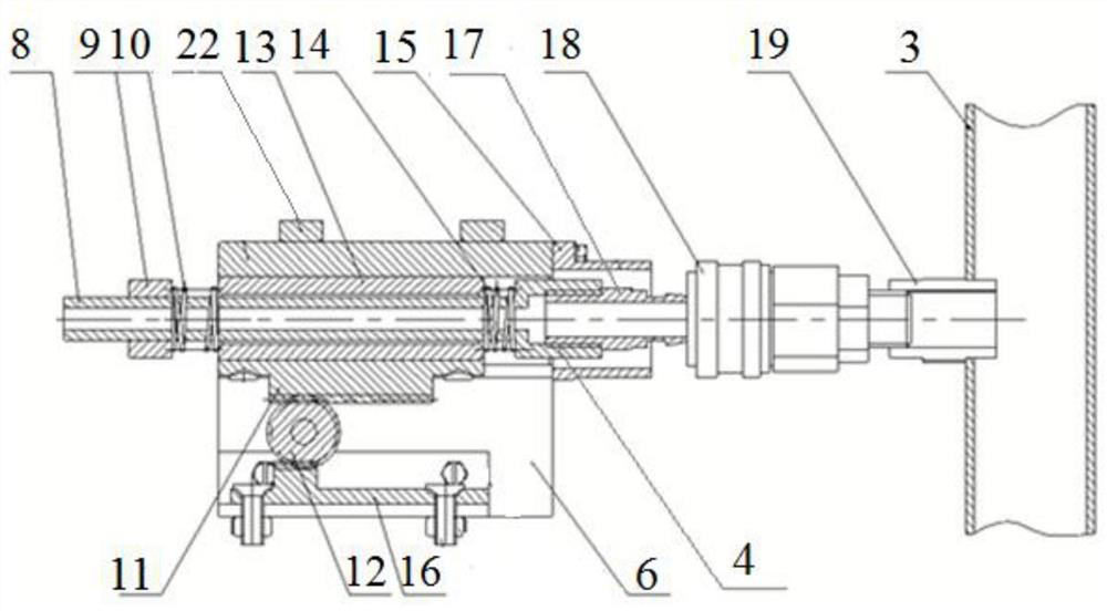 A pipe joint automatic plugging and unplugging device