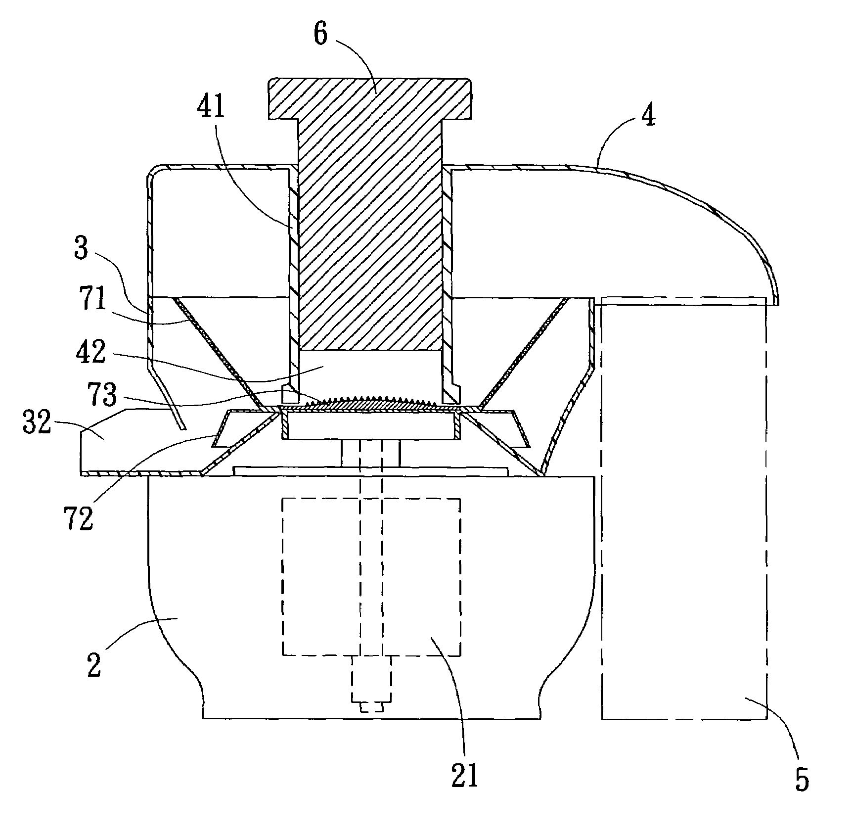 Food and vegetable processing device