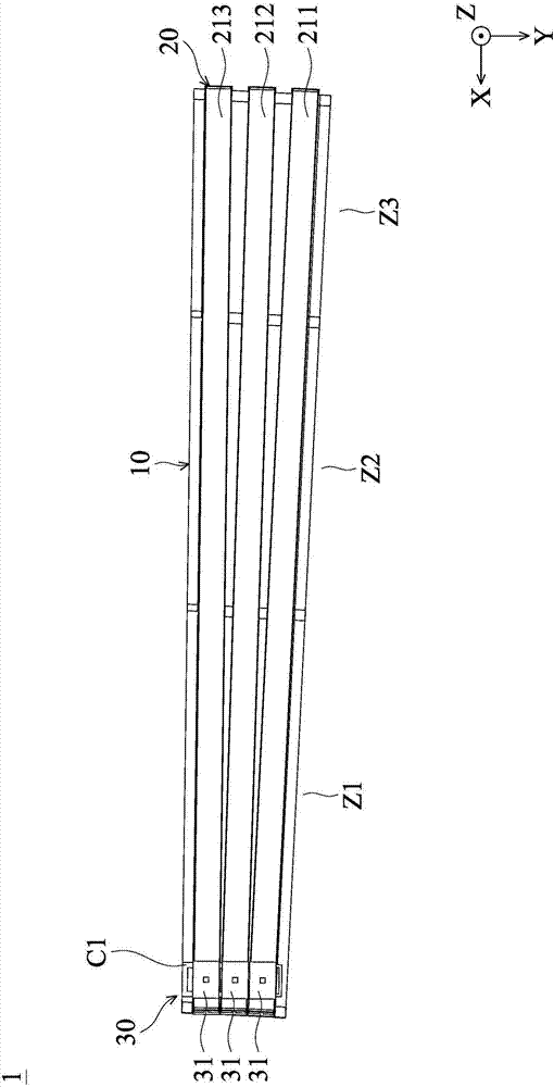 Hydroponic shelf module and hydroponic shelf thereof