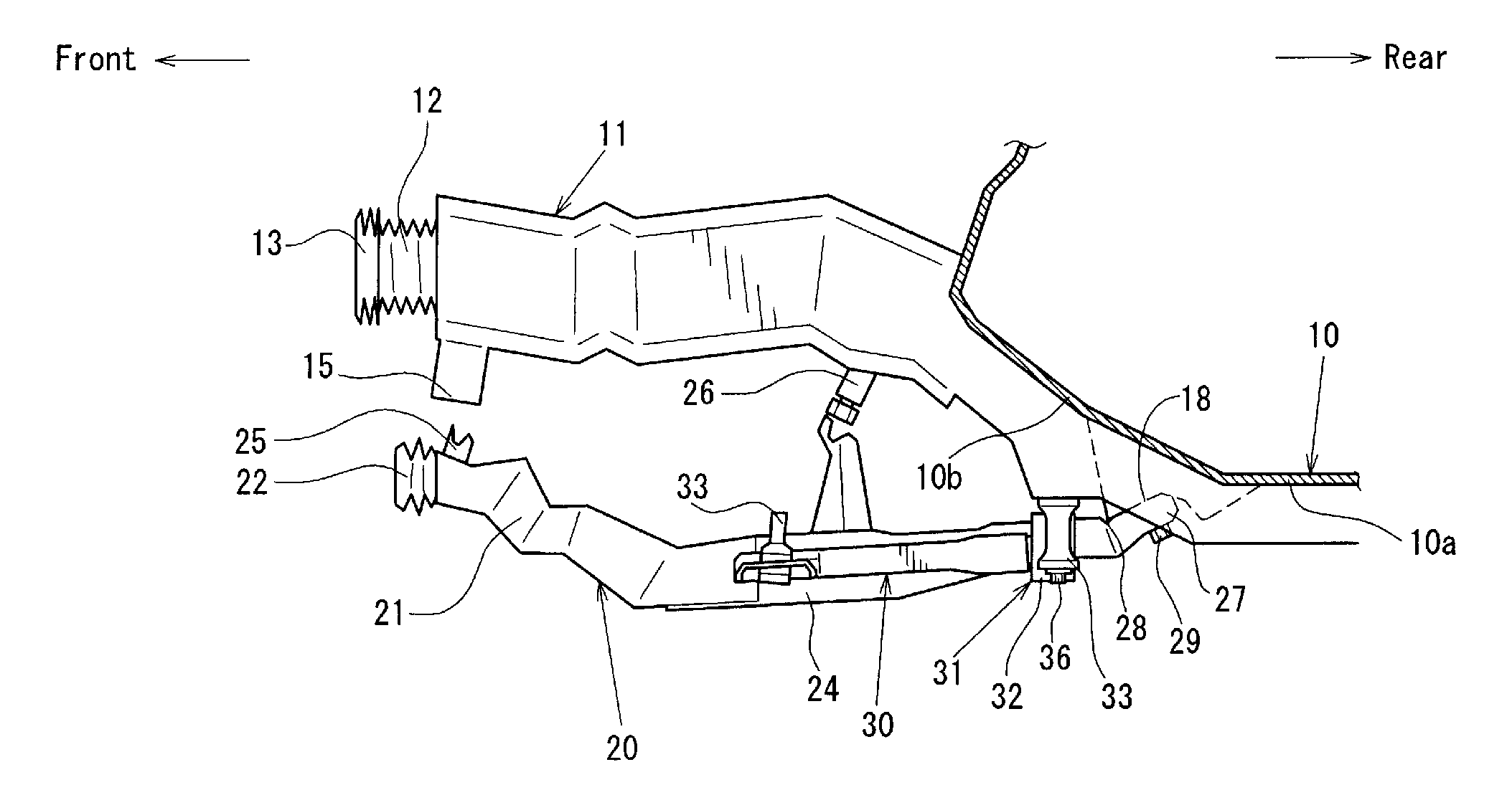 Lower vehicle-body structure of vehicle