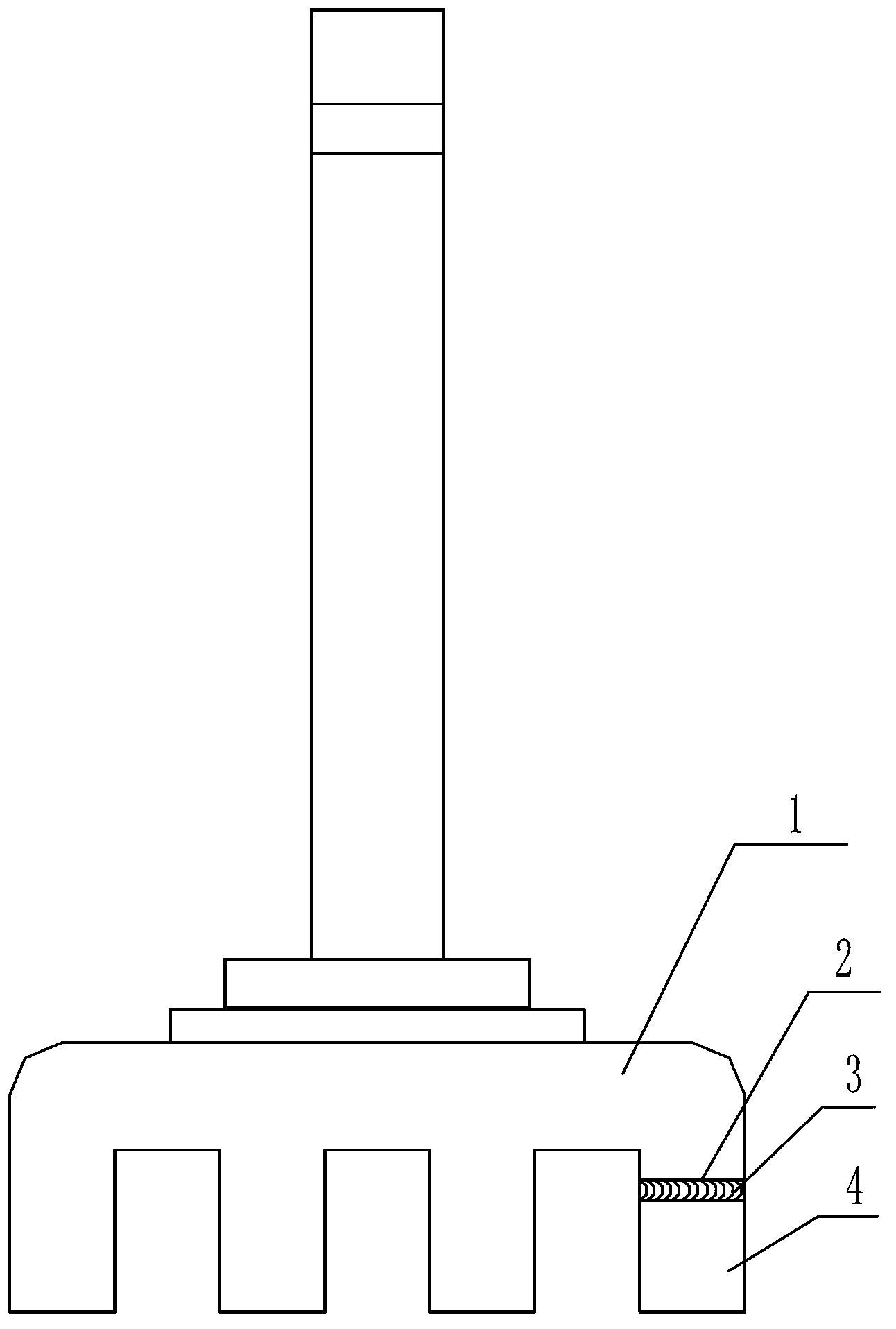 Method for repairing anode steel stud