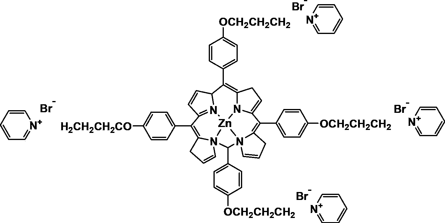 Use of water-soluble zinc porphyrin complex in microcontact printing