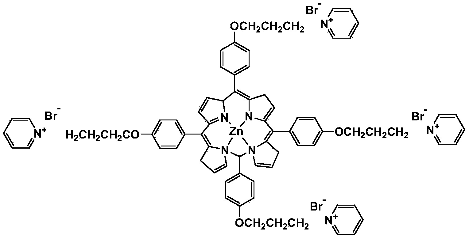 Use of water-soluble zinc porphyrin complex in microcontact printing