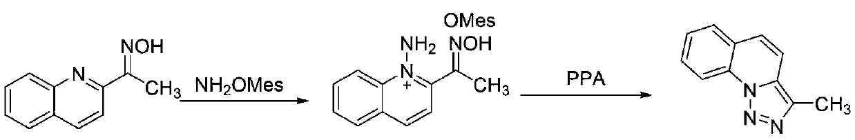 Preparation method of 1,2,3-triazol-[1,5-a] quinoline compound