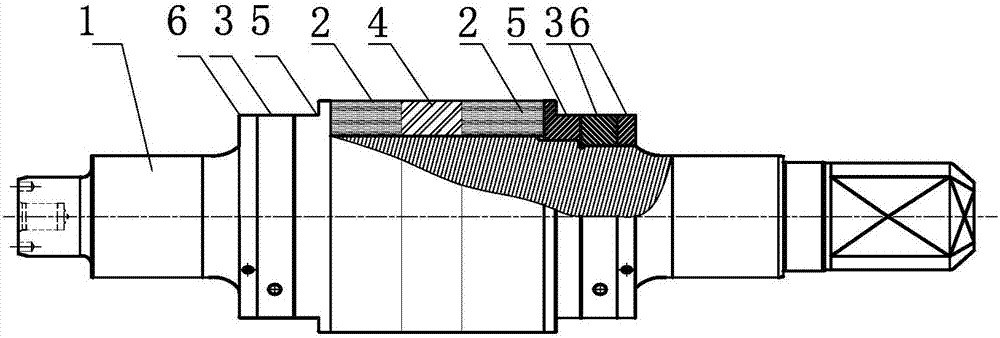 Composite roll and preparation method thereof