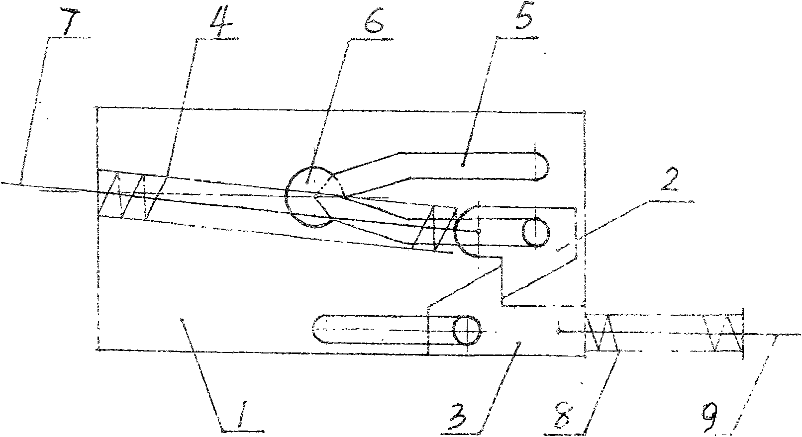 Mechanical set on opening vehicle door by actions in twice