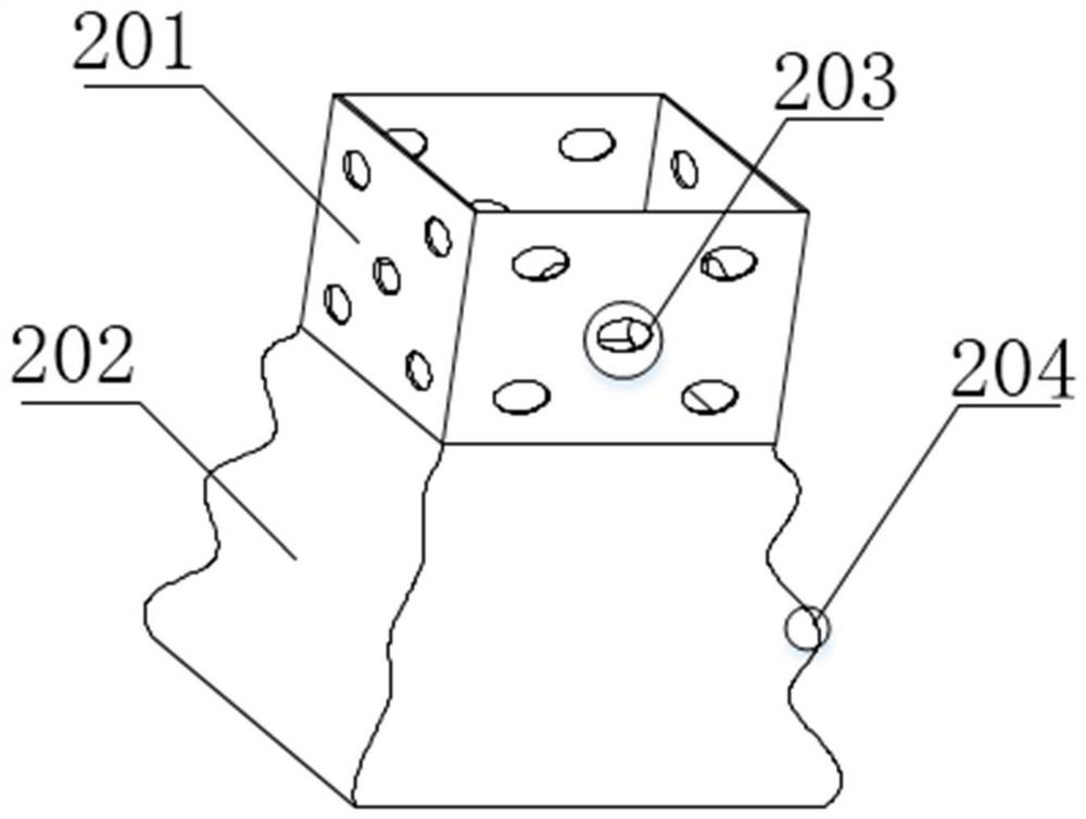 A kind of car crash energy absorbing box