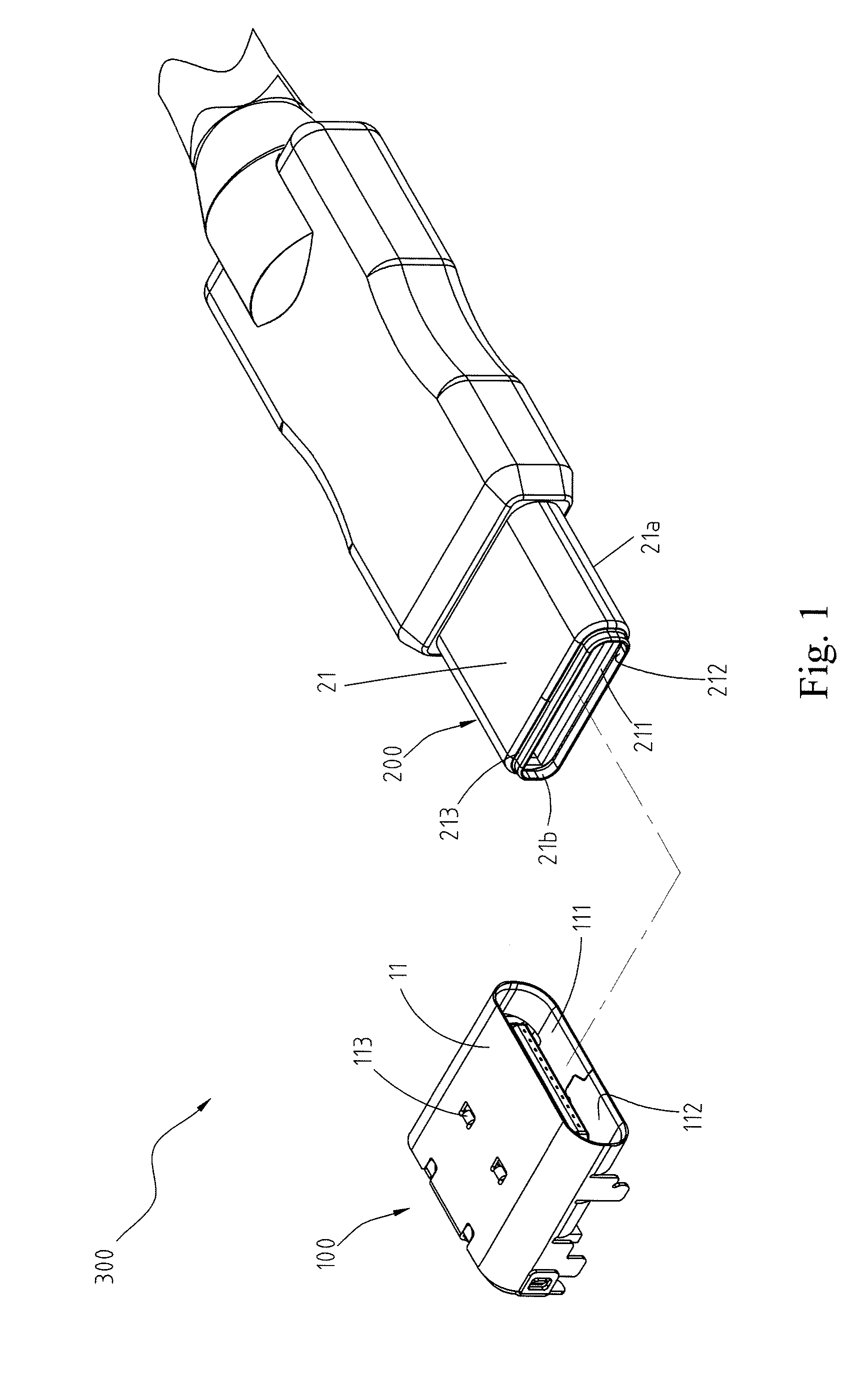 Electrical receptacle connector and electrical plug connector