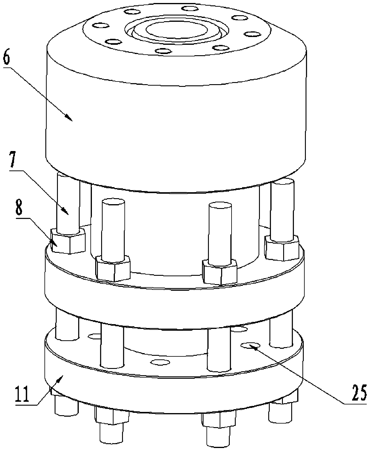 Adjustable connecting device suitable for manifold connection