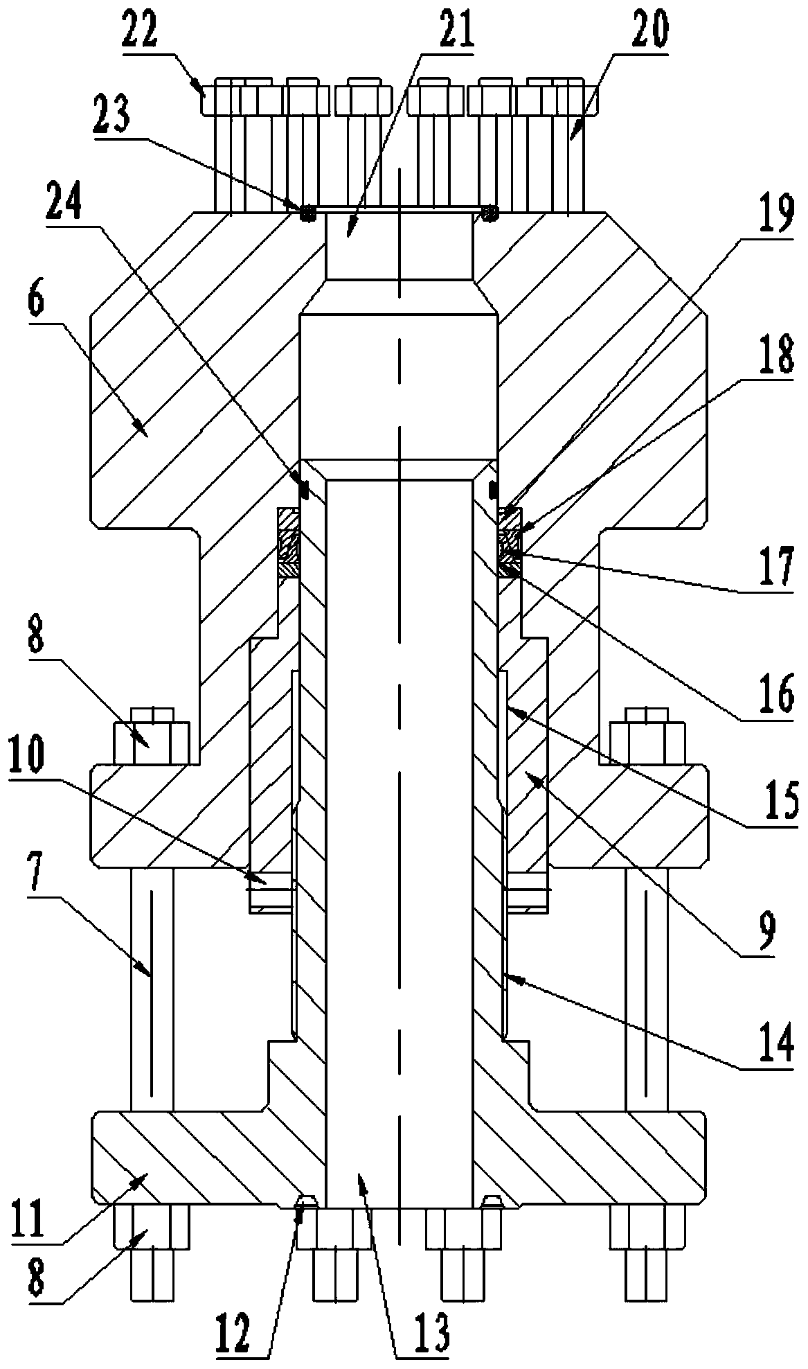 Adjustable connecting device suitable for manifold connection