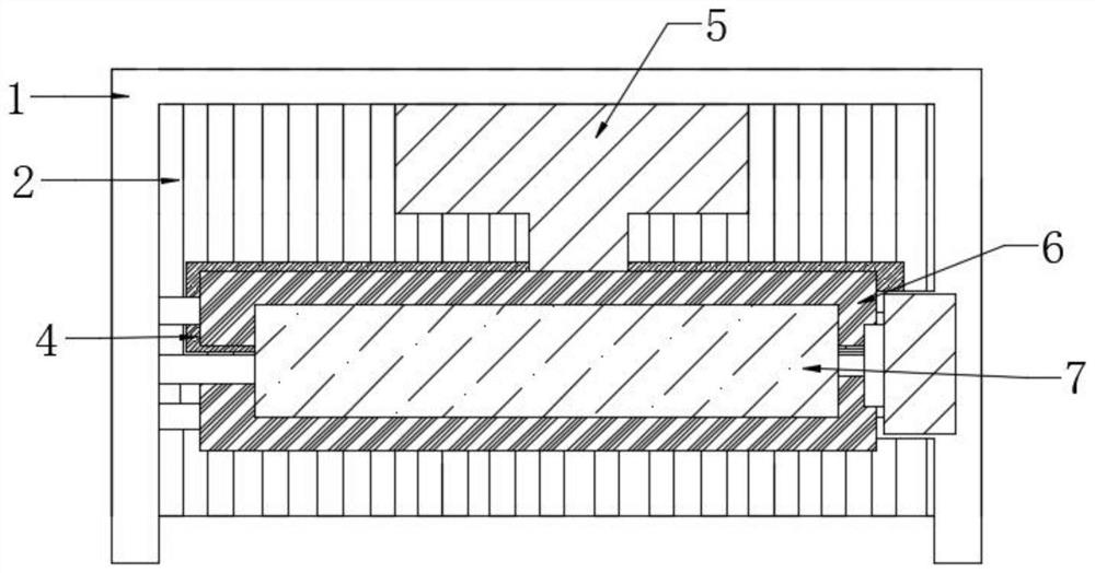 Non-woven material manufacturing device for soilless culture