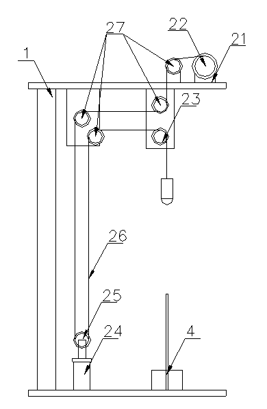 Falling weight impact testing machine