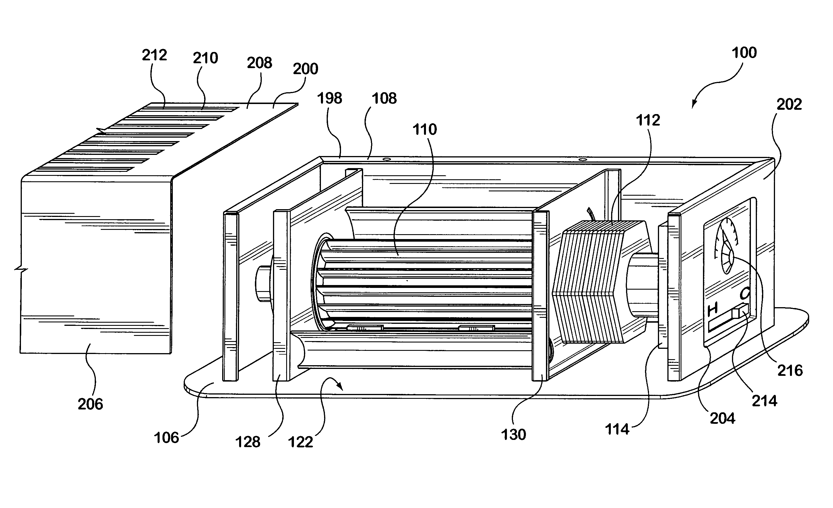 Airflow boosting assembly for a forced air circulation and delivery system