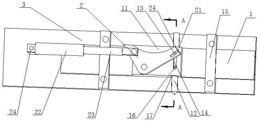 A mechanical parts pushing device