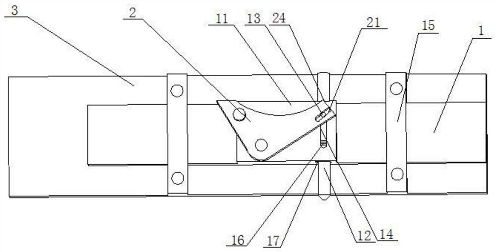 A mechanical parts pushing device