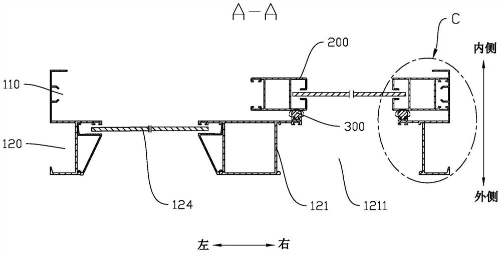 Sealing safety aluminum alloy sliding window