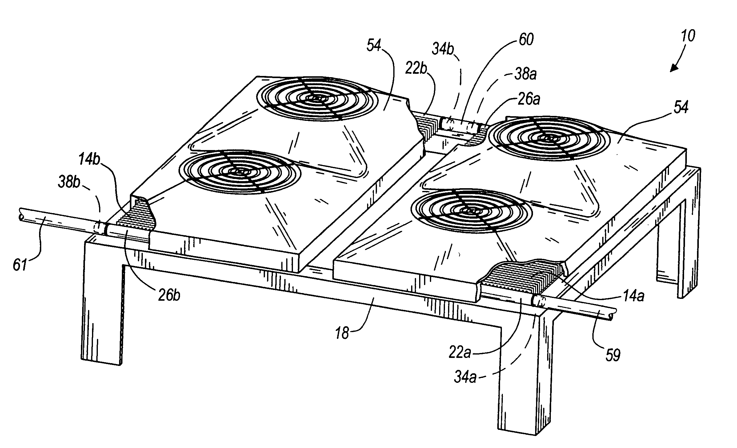 Microchannel condenser assembly