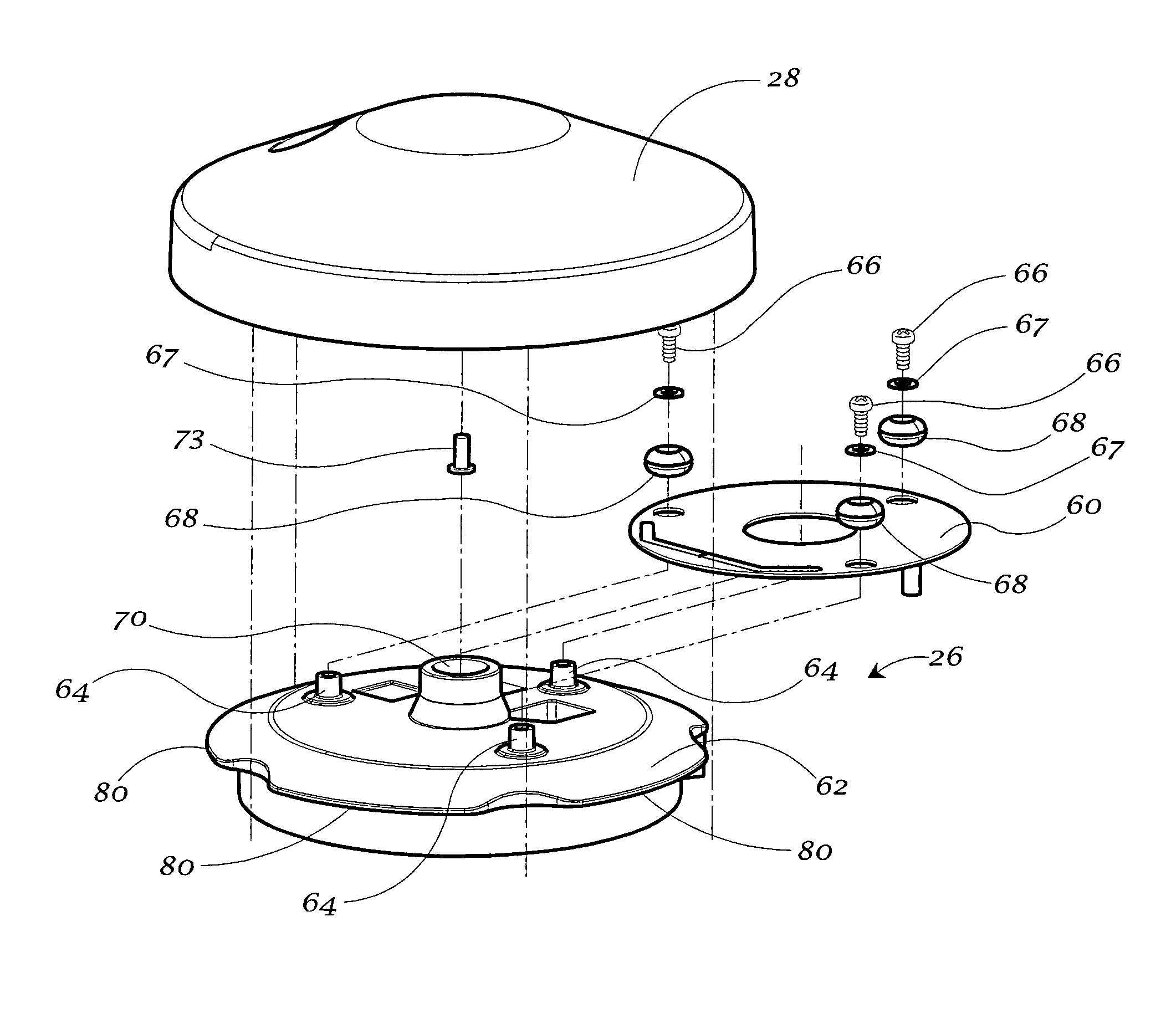 Foot switch for activating a dental or medical treatment apparatus