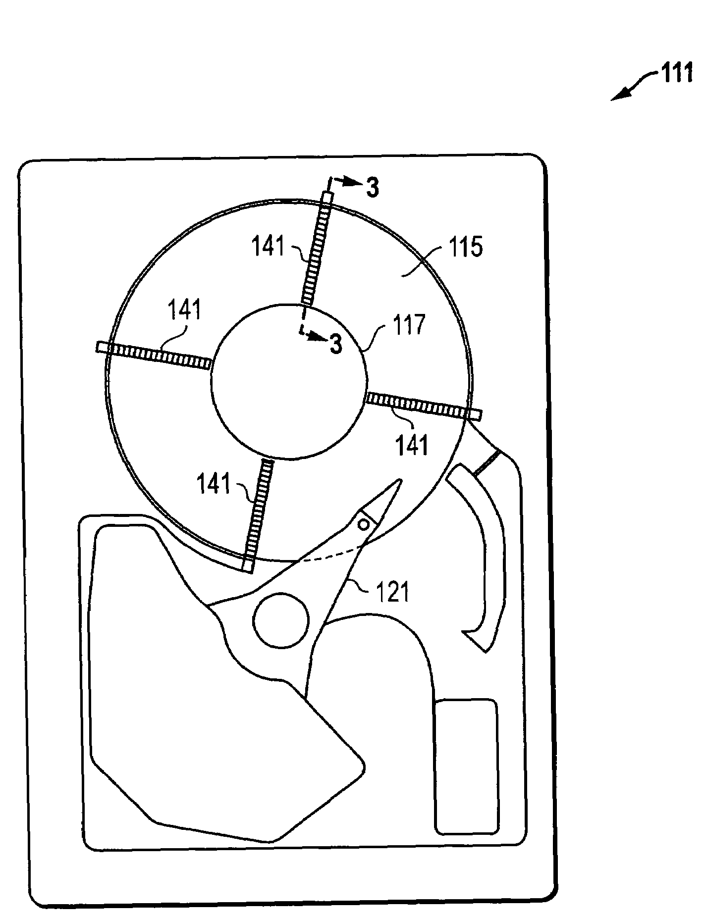 System, method, and apparatus for breaking up large-scale eddies and straightening air flow inside rotary disk storage devices