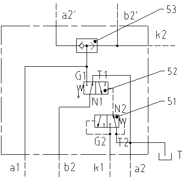 Hydraulic control system of drill loader